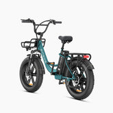 Electric Bike ENGWE L20 Boost - 250W Motor 48V13Ah Battery 20 Inch Tires Mechanical Disc Brakes - Green